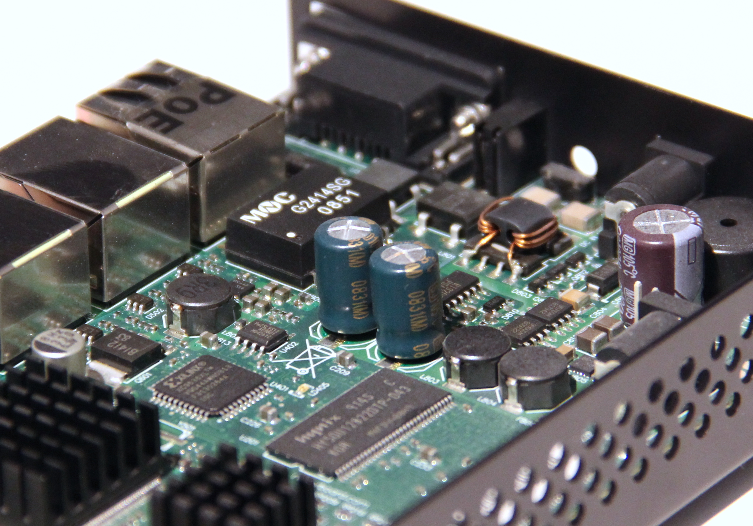 Bulging capacitors on RouterBoard 450G