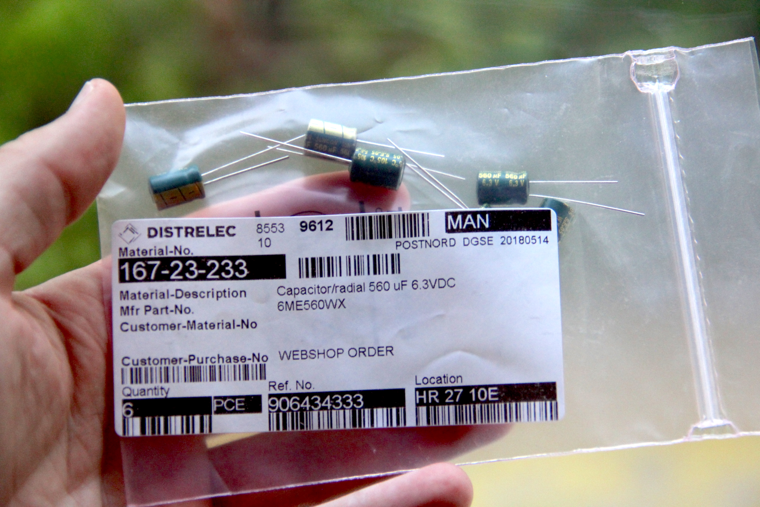 New capacitors for the RouterBoard 450G